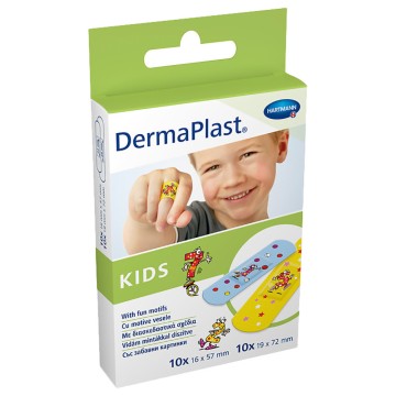 Hartmann Dermaplast Kids цветни и водоустойчиви 20бр
