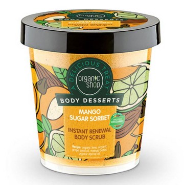 Natura Siberica-Organic Shop Body Desserts, Mango & Sugar Скраб для тела мгновенного обновления 450мл