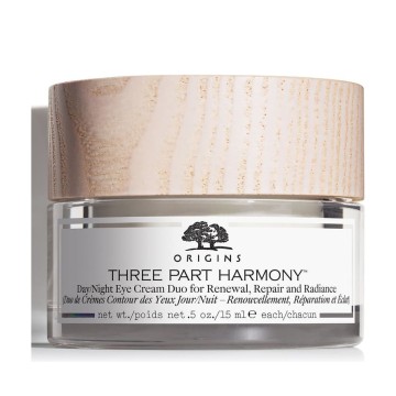 Origins Three Part Harmony™ Дневной и ночной крем для кожи вокруг глаз Дуэт для обновления, восстановления и сияния Новинка 15 мл