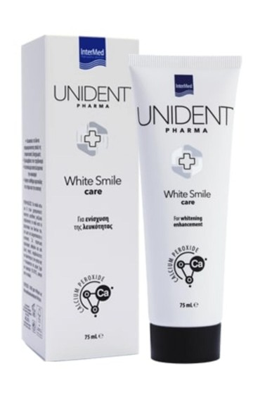 Intermed Unident Pharma White Smile Care, Οδοντόκρεμα για την Ενίσχυση της Λευκότητας 75ml