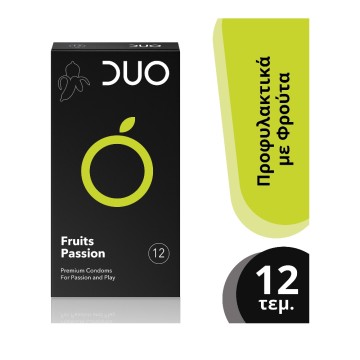 Prezervativë DUO Fruits Passion 12 copë