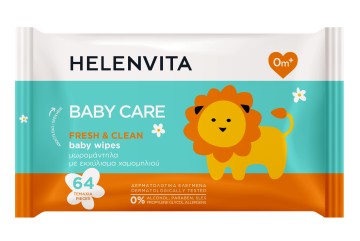 Helenvita Baby Μωρομάντηλα με Χαμομήλι 64τμχ Helenvita Baby Μωρομάντηλα με Χαμομήλι 64τμχ