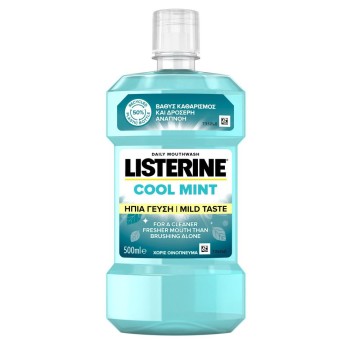 Listerine Cool Mint Στοματικό Διάλυμα με Ήπια Γεύση 500ml