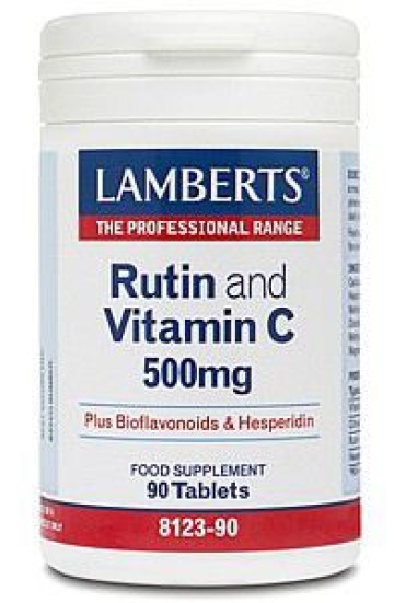 Lamberts Рутин, витамин С и биофлавоноиды 500 мг, 90 таблеток
