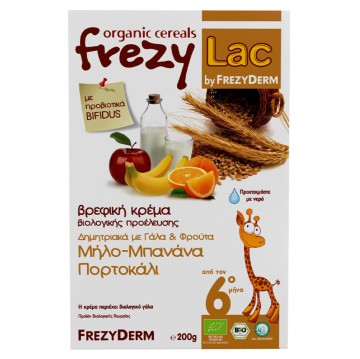 Frezylac Bio Cereal Δημητριακά-Γαλα-Φρουτα 200 gr Frezylac Bio Cereal Δημητριακά-Γαλα-Φρουτα 200 gr