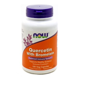Now Foods Quercetin with Bromelain 120 Veg Capsules Now Foods Quercetin with Bromelain 120 Veg Capsules