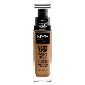 NYX Professional Makeup Cant Stop Wont Stop Full Coverage Foundatio... NYX Professional Makeup Cant Stop Wont Stop Full Coverage Foundatio...