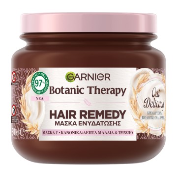 Garnier Botanic Therapy Oat Delicacy Maskë hidratuese për flokë të hollë dhe skalp të ndjeshëm 340 ml