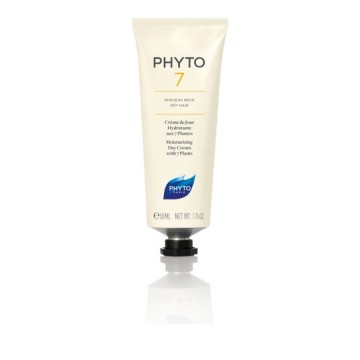 Phyto 7 Crème de Jour Hydratante & Brillance Aux 7 Plantes pour Cheveux Secs, 50 ml