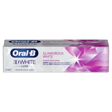 Oral-B 3D White Luxe Гламурная белая зубная паста для отбеливания зубов 75мл