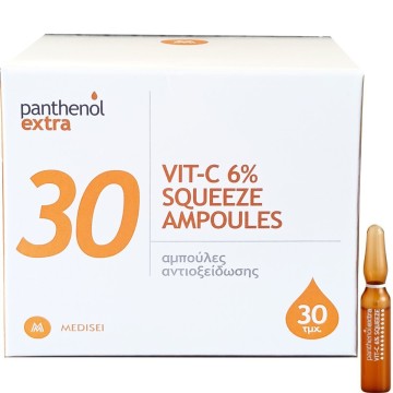 Panthénol Extra Vit - C 6 % Ampoules à Presser, Ampoules Antioxydantes 30 pièces