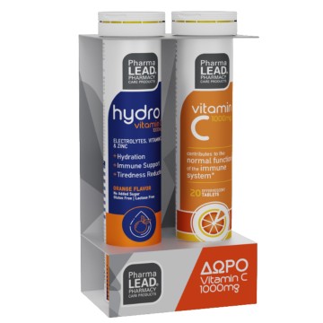 Pharmalead Promo Hydro Vitamic C 1000mg with Orange Flavor, 20 Αναβ...