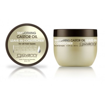 Giovanni Smoothing Castor Oil Leave-In Conditioner per tutti i tipi di capelli 340 ml