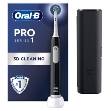 Oral-B Pro Series 1 Electric Toothbrush Black 1pc & Travel Case
