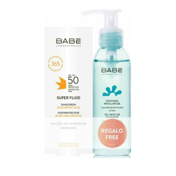 Babe Promo Super Fluid Sunscreen with Hyaluronic Acid Spf50 50ml & Micellar Face Cleansing Gel 90ml