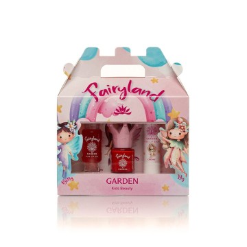 Garden Fairyland Box 2 with Nail Polish Rosy 3, 7.5ml & Lip Oil Wat...