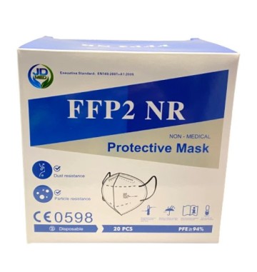 Jd Med Μάσκες Προστασίας FFP2 NR Λευκές 20 τεμάχια