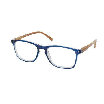 Eyelead Presbyopia - Очила за четене E212 Сини с дървена кост на ръката
