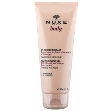 Nuxe Body Melting Shower Gel, gel doccia delicato senza sapone, 200 ml