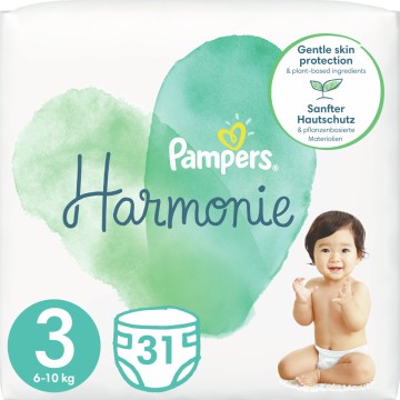 Pampers Harmonie No3 (6-10 kg) 31 pezzi