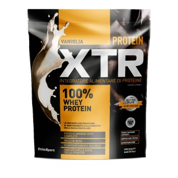 EthicSport Protein XTR Vanilla Πρωτεΐνη Ορού γάλακτος, Υψηλής Περιεκτικότητας Λακτοφερίνη, BCAA και B6, 500gr