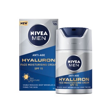 Nivea Men Anti-Age Hyaluron Crème Hydratante Visage Spf15 50 ml