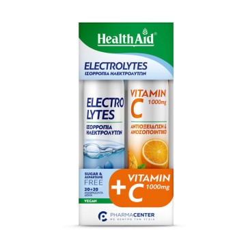 Health Aid Promo Electrolytes 20 Αναβράζοντα Δισκία & Vitamin C 100...