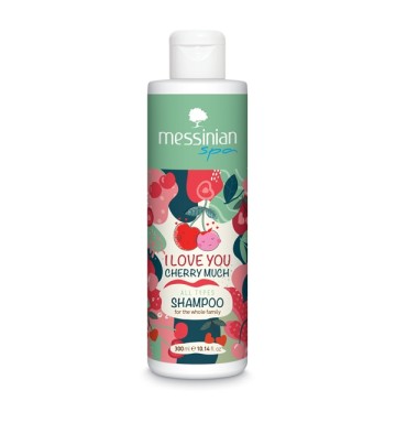 Messinian Spa I Love You Cherry Lot de tous les types de shampooing 300 ml