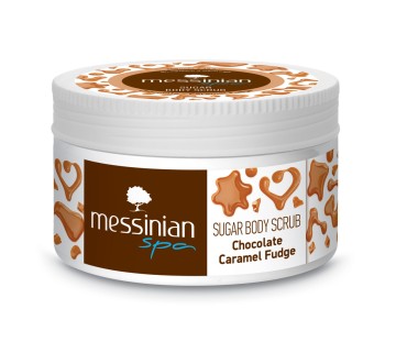 Messinian Spa Sugar Body Scrub Chocolate & Caramel Fudge, 250ml