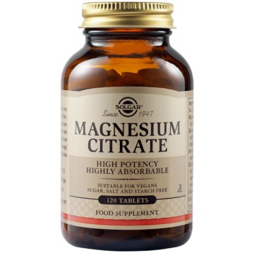 Solgar Citrate Magnesium 200mg, Καρδιακοί Παλμοί, Νευρικό Σύστημα t... Solgar Citrate Magnesium 200mg, Καρδιακοί Παλμοί, Νευρικό Σύστημα t...
