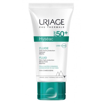 Uriage Hyseac Fluide SPF50+ Feuchtigkeitscreme für Kombination/ölig 50 ml
