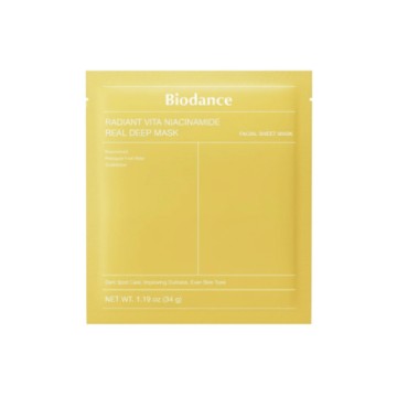 Biodance Radiant Vita Niacinamide Real Deep Mask, 34g