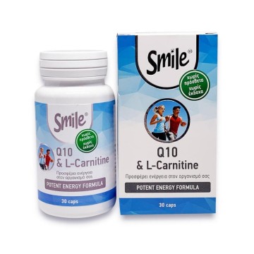 Smile Q10 & L-Carnitine, 30caps Smile Q10 & L-Carnitine, 30caps