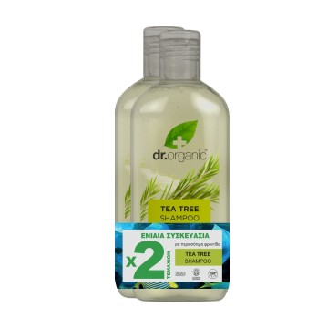Dr. Organic Tea Tree Shampoo, 2x265ml Dr. Organic Tea Tree Shampoo, 2x265ml