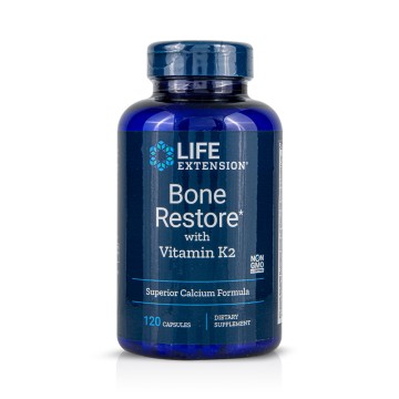 Life Extension Bone Restore avec vitamine K2, 120 gélules