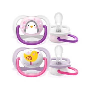 Philips Avent Silikon-Schnuller Ultra Air 0-6m Tiere 2 Stk