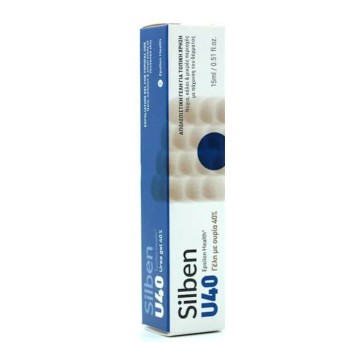 Silben U40 Gel Exfoliant pour Usage Topique Ongles, Callosités et Petites Zones avec Peau Épaissie 15 ml