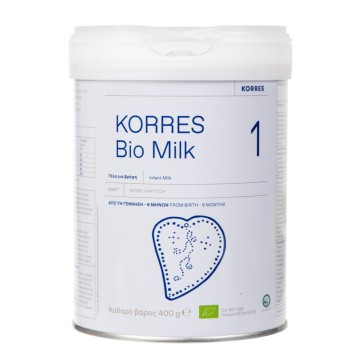 Korres Γάλα σε Σκόνη Bio Milk 1 0m+ 400gr Korres Γάλα σε Σκόνη Bio Milk 1 0m+ 400gr