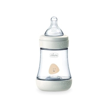 Chicco Plastic Baby Bottle Perfect 5 White with Silicone Nipple 0+ months 150ml