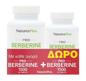 Natures Plus Promo Pro Berberine 1500mg, 60 & 30 Tablets Natures Plus Promo Pro Berberine 1500mg, 60 & 30 Tablets