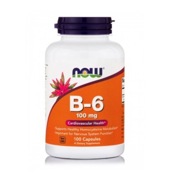 Now Foods B-6 100 mg 100 gélules