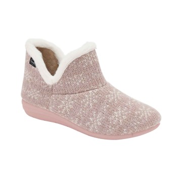 Scholl Creamy Bootie Dusty Pink Women's Anatomical Slippers No 41