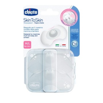 Chicco SkinToSkin Δίσκοι Στήθους Σιλικόνης M/L 2τμχ Chicco SkinToSkin Δίσκοι Στήθους Σιλικόνης M/L 2τμχ