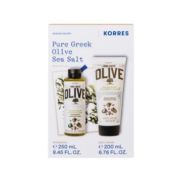 Korres Promo Pure Greek Olive Sea Salt Body Shower Gel, 250ml & Bod...