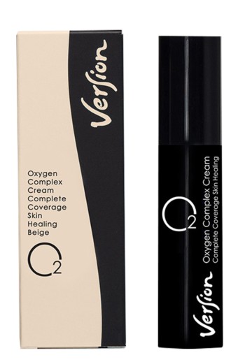 Version O2 Oxygen Complex Cream Complete Coverage Skin Healing Beig... Version O2 Oxygen Complex Cream Complete Coverage Skin Healing Beig...