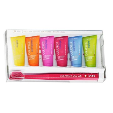 Curaprox Be You Set Mini Toothpaste 6x10ml & Toothbrush 1 τεμάχιο Curaprox Be You Set Mini Toothpaste 6x10ml & Toothbrush 1 τεμάχιο