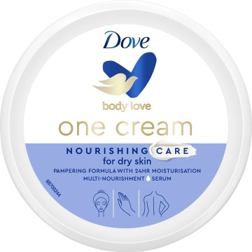 Dove Body Love One Crème Soin Nourrissant Visage, Mains & Corps 250 ml