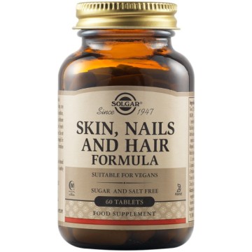 Solgar Skin, Nails & Hair Полная формула для кожи, ногтей и волос 60 таблеток