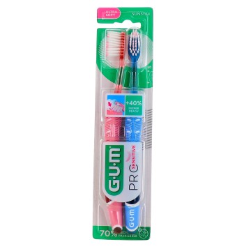 Gum Promo Brosse à dents Pro Sensitive Ultra Soft, 2 pc