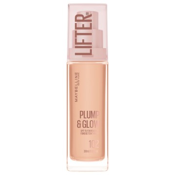 Maybelline Lifter Plump & Glow Spf15 Foundation 102, 30ml Maybelline Lifter Plump & Glow Spf15 Foundation 102, 30ml